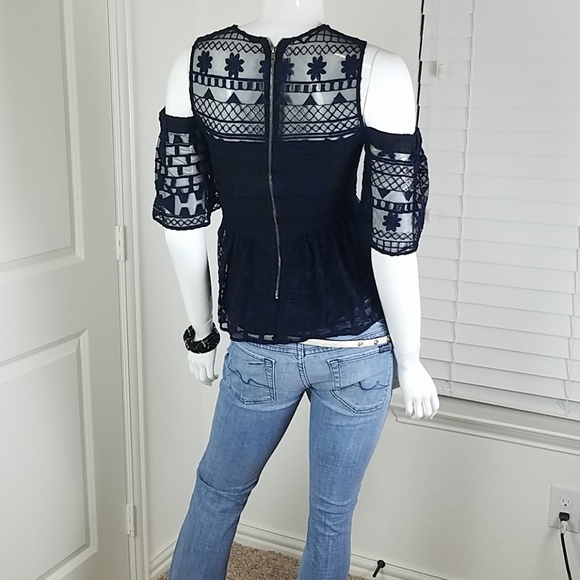 Parker Lace Peplum Top - Picture 9 of 14